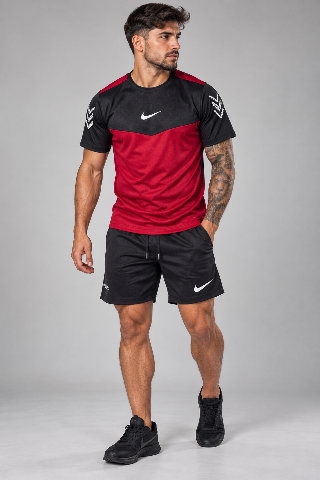 Kit Nike dry-fit vinho