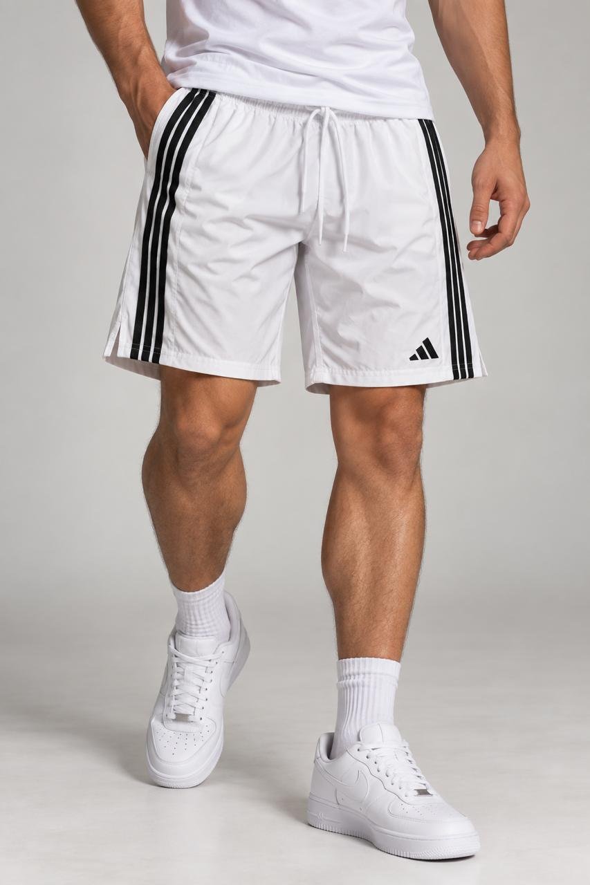 short elastano adidas branco