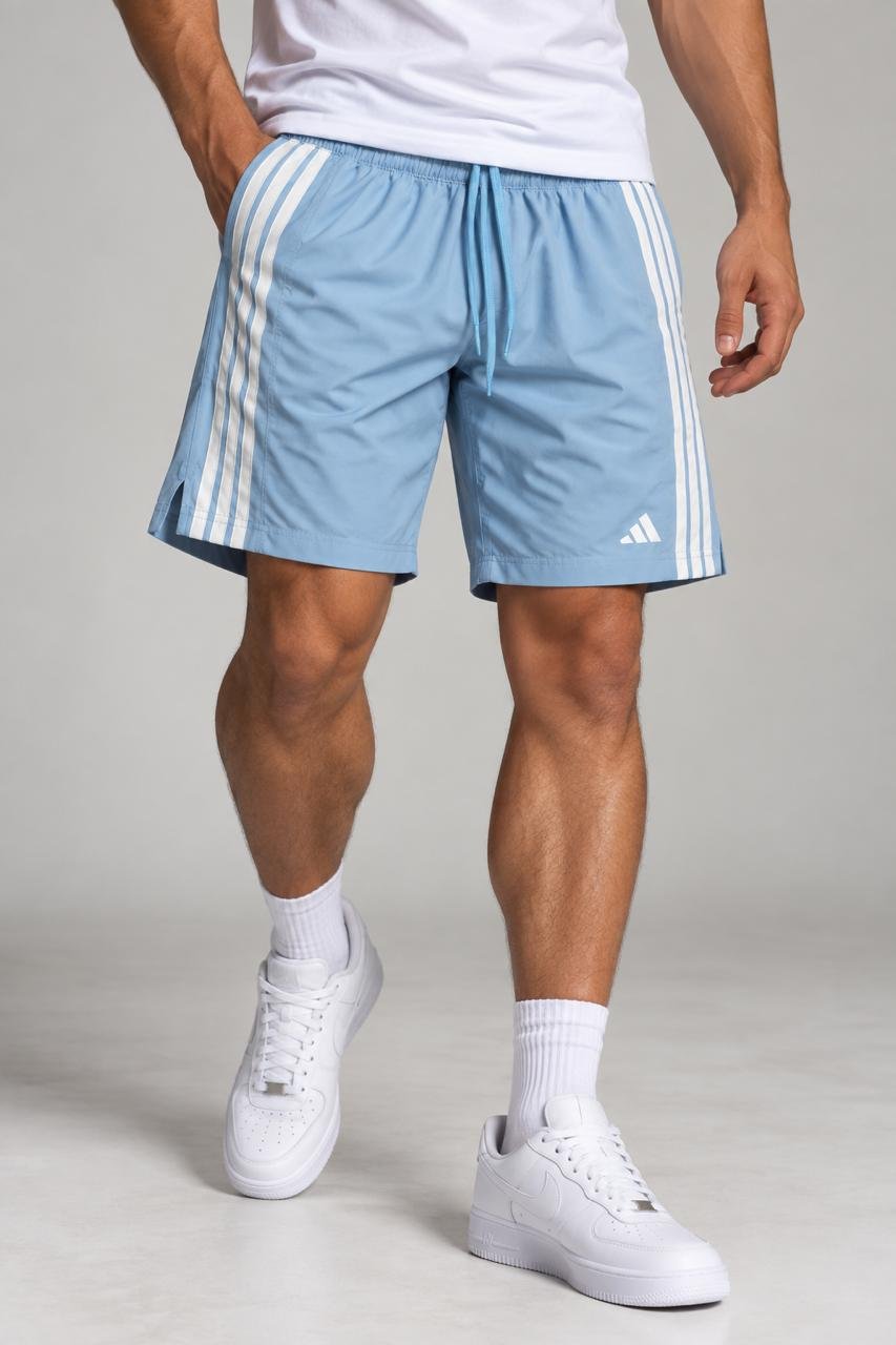 short elastano adidas azul